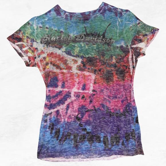 Official Harley Davidson | Multicolored tie dye t-shirt - Picture 2 of 7